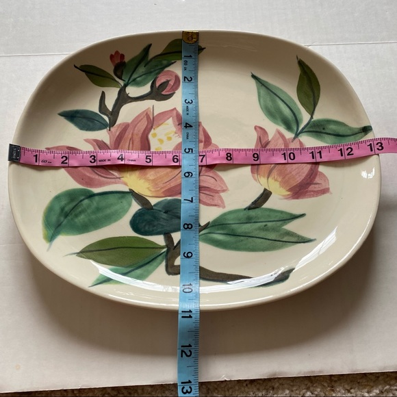 Red Wing Pottery Vintage Blossom Time Platter - Picture 5 of 5